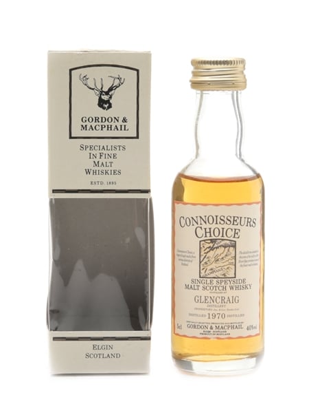 Glencraig 1970 Connoisseurs Choice Bottled 1990s - Gordon & MacPhail 5cl / 40%