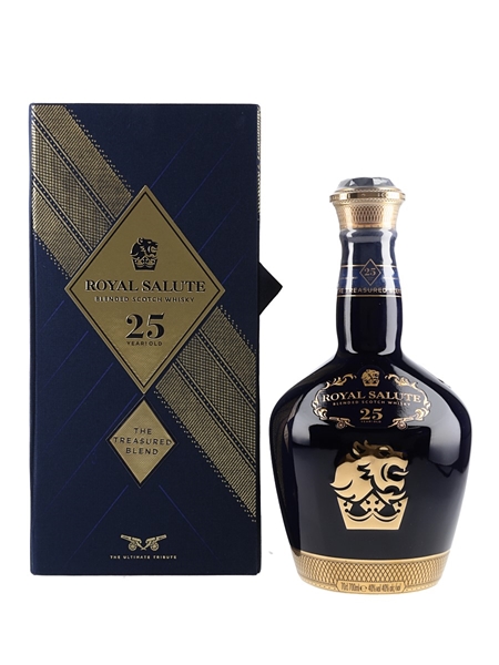 Royal Salute 25 Year Old The Treasured Blend Bottled 2019 - Wade Porcelain Flagon 70cl / 40%