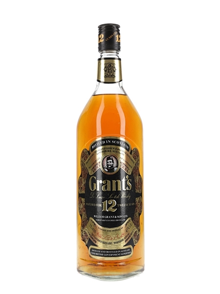 Grant's 12 Year Old Bottled 1980s-1990s 100cl / 43%