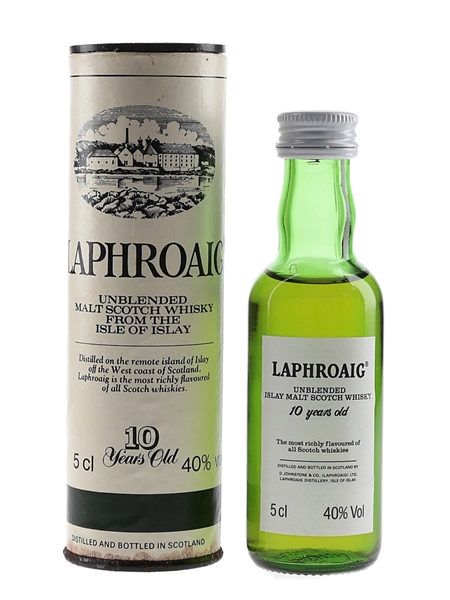 Laphroaig 10 Year Old Bottled 1980s-1990s - Pre Royal Warrant 5cl / 40%