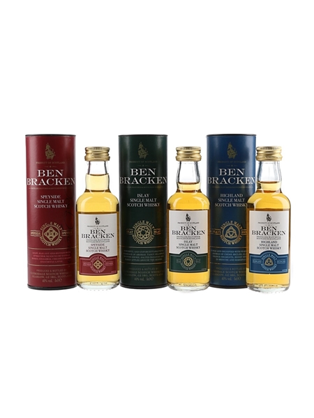 Ben Bracken Highland, Islay & Speyside 3 x 5cl / 40%