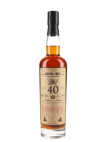 Speyside 40 Year Old Secret Bottling Series Master Of Malt 70cl / 43%