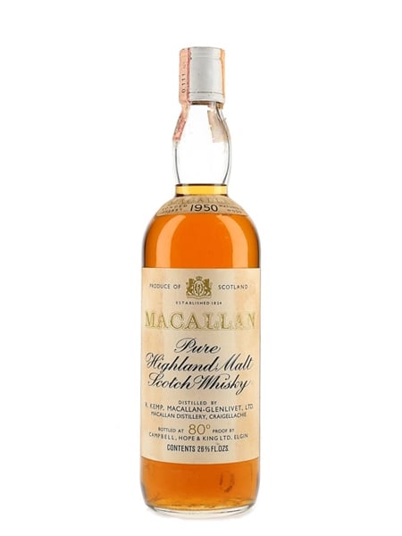 Macallan 1950 Campbell, Hope & King Bottled 1960s - Rinaldi 75cl / 45.85%