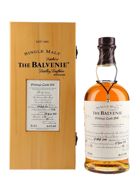 Balvenie 1968 Vintage Cask Bottled 2000 70cl / 50.8%