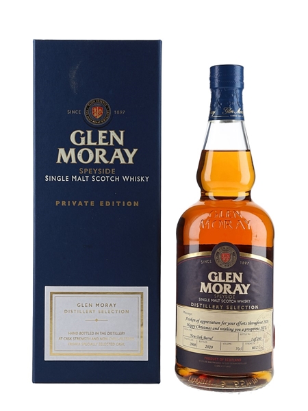 Glen Moray 2008 Private Edition Distillery Selection Bottled 2020 70cl / 60.2%