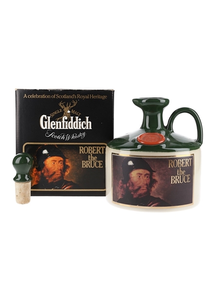 Glenfiddich Scottish Royalty Ceramic Jug Bottled 1980s - Robert The Bruce 75cl / 43%