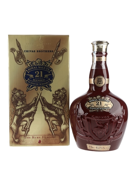 Royal Salute 21 Year Old Bottled 2010 - The Emerald Ceramic Flagon 70cl / 40%