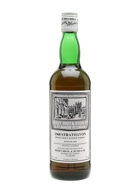 Strathavon (Glenlivet) 1968 Berry Bros & Rudd Bottled 1991 70cl / 43%