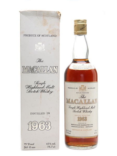 Macallan 1963 Bottled 1980s 75.7cl / 43%