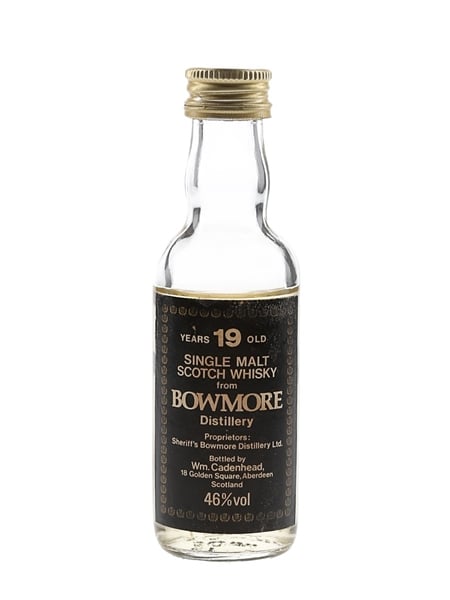 Bowmore 19 Year Old Bottled 1980s - Cadenhead's 5cl / 46%