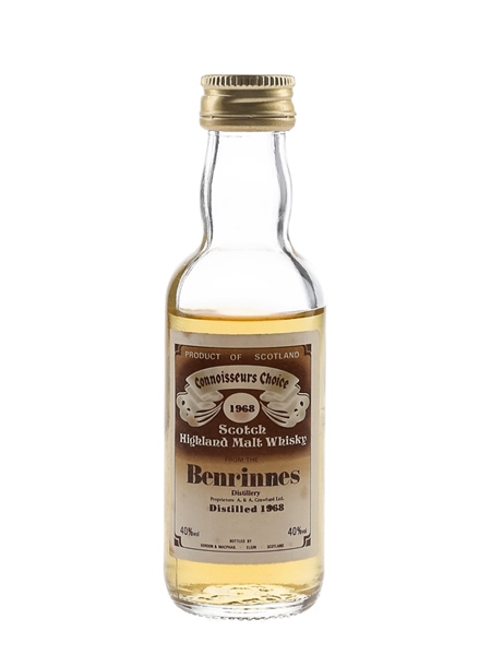 Benrinnes 1968 Connoisseurs Choice Bottled 1980s - Gordon & MacPhail 5cl / 40%