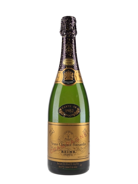 1982 Veuve Clicquot Ponsardin Carte Or  75cl / 12%