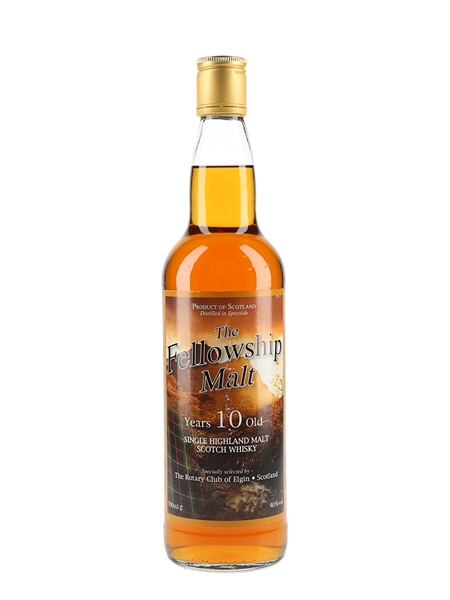 Fellowship Malt 10 Year Old Rotary Club of Elgin 70cl / 40%