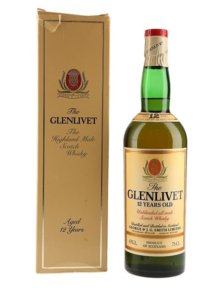 Glenlivet 12 Year Old Bottled 1980s - Japanese Import 75cl / 43%