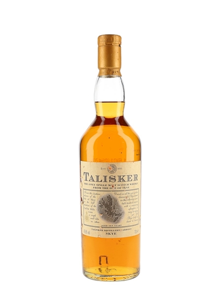 Talisker 10 Year Old Bottled 1990s - Map Label 70cl / 45.8%