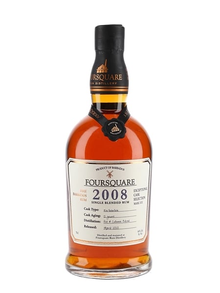 Foursquare 2008 12 Year Old Single Blended Rum Bottled 2020 - Exceptional Cask Selection Mark XIII 70cl / 60%