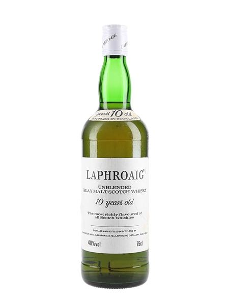 Laphroaig 10 Year Old Bottled 1980s - Pre Royal Warrant 75cl / 40%