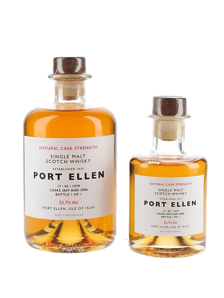Port Ellen 1979 Casks 3847 & 3906 1 of 1 Bottlings 50cl & 20cl / 52.7%