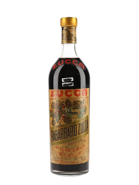 Zucca Elixir Rabarbaro Bitters Bottled 1950s 100cl / 16%