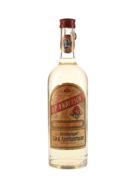 OP Anderson Dry Liqueur Bottled 1950s - Sweden 75cl / 43%