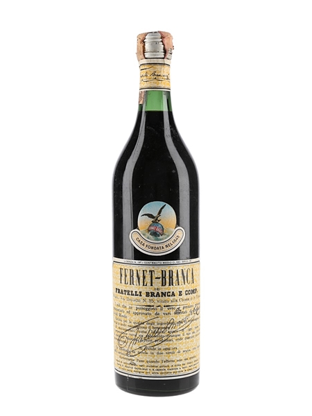 Fernet Branca Bottled 1960s-1970s 100cl / 45%