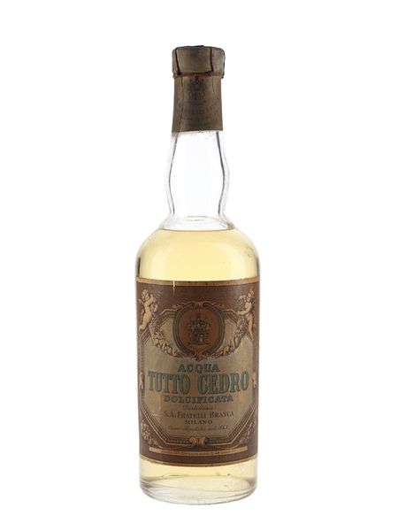 Fratelli Branca Acqua Tutto Cedro Liqueur Bottled 1950s 48cl / 25%