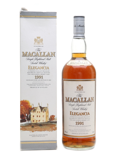 Macallan 1991 Elegancia Bottled 2003 100cl / 40%