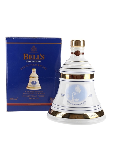 Bell's Christmas 2001 Ceramic Decanter 8 Year Old - Alexander Graham Bell 70cl / 40%