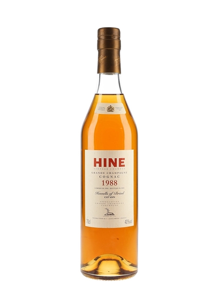 Hine 1988 Grande Champagne Cognac Landed 1990, Bottled 2004 - Howells Of Bristol 70cl / 40%