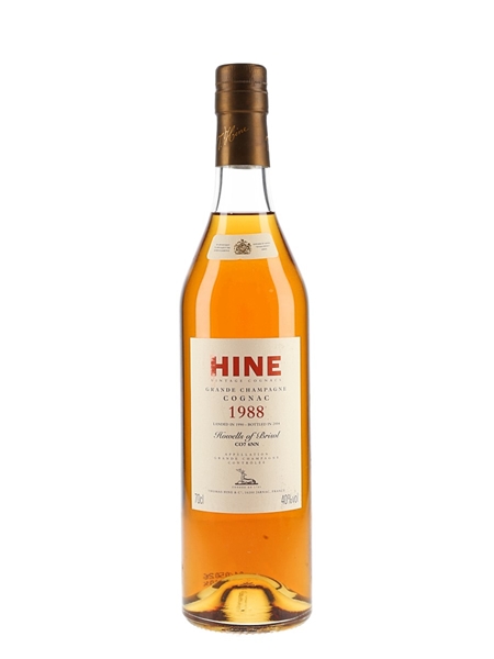 Hine 1988 Grande Champagne Cognac Landed 1990, Bottled 2004 - Howells Of Bristol 70cl / 40%