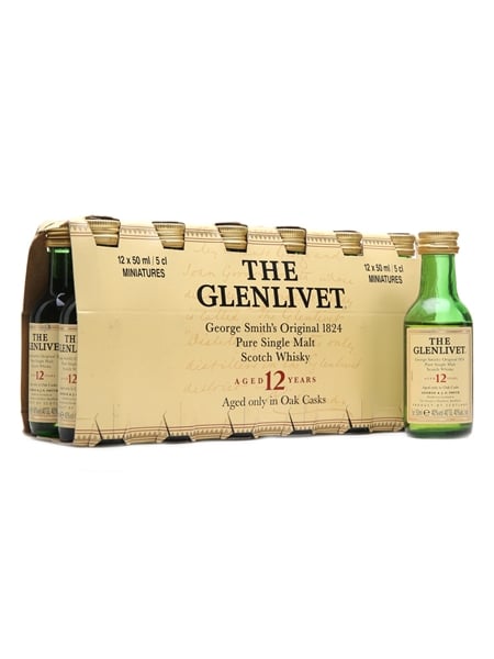 Glenlivet 12 Year Old Miniatures 12 x 5cl / 40%