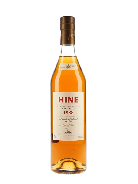 Hine 1988 Grande Champagne Cognac Landed 1990, Bottled 2004 - Howells Of Bristol 70cl / 40%