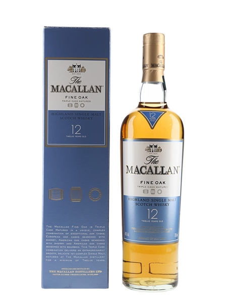 Macallan 12 Year Old Fine Oak Triple Cask Matured 70cl / 40%