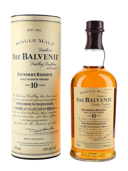 Balvenie 10 Year Old Founder's Reserve US Import 75cl / 43%