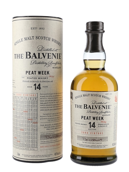 Balvenie 2003 14 Year Old Peat Week US Import 75cl / 48.3%