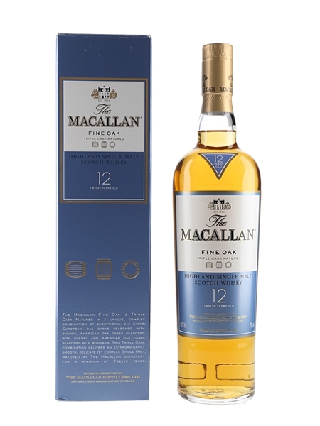 Macallan 12 Year Old Fine Oak Triple Cask Matured 70cl / 40%