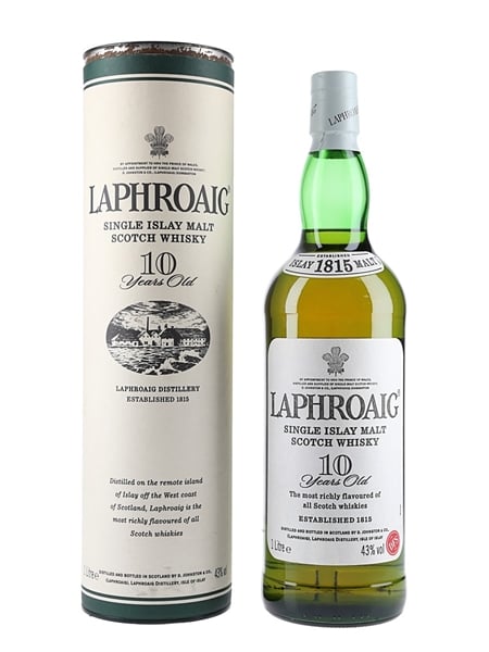 Laphroaig 10 Year Old Bottled 2000s - Duty Free Stores 100cl / 43%