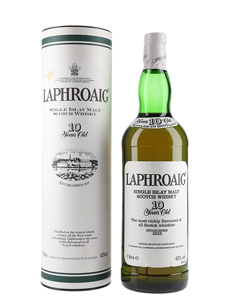 Laphroaig 10 Year Old Bottled 1990s 100cl / 43%