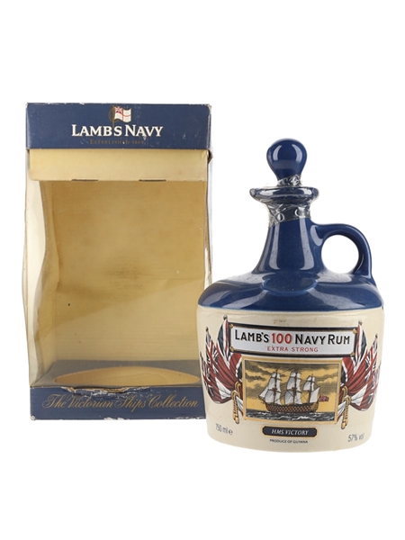 Lamb's 100 Navy Rum HMS Victory Bottled 1980s - Ceramic Decanter 75cl / 57%