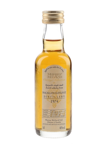 Macallan Glenlivet 1974 21 Year Old Bottled 1996 - Murray McDavid 5cl / 46%