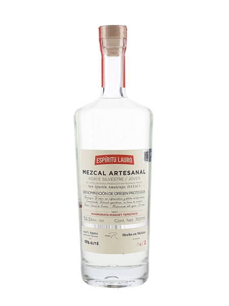 Espiritu Lauro Mezcal Artesanal Joven Marmorata - Maguey Tepeztate Agave 70cl / 50.3%