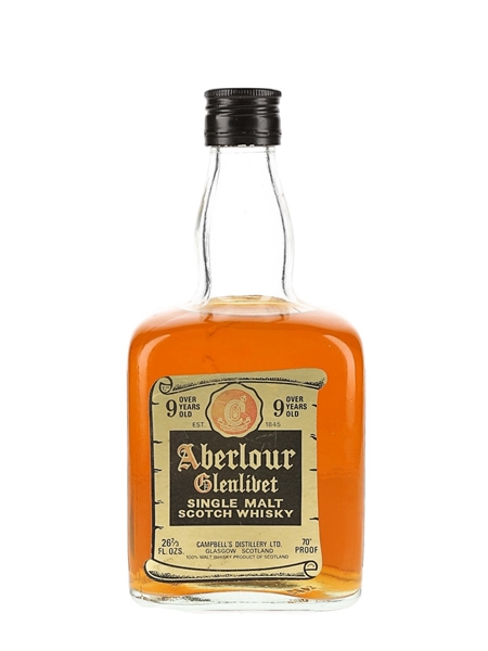 Aberlour Glenlivet 9 Year Old Bottled 1970s 75.7cl / 40%