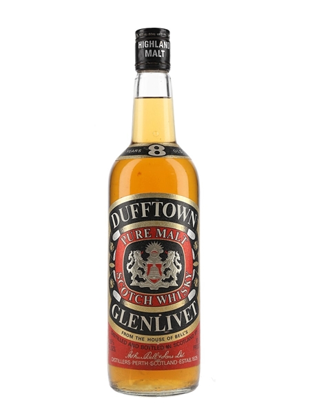 Dufftown Glenlivet 8 Year Old Bottled 1970s 75.7cl / 40%