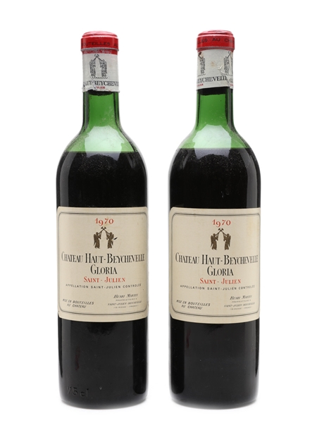 Chateau Haut-Beychevelle Gloria 1970 Saint Julien 2 x 75cl / 13%