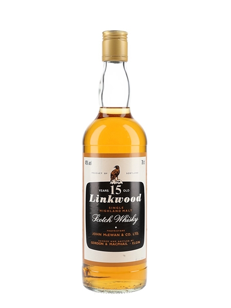 Linkwood 15 Year Old Bottled 1990s - Gordon & MacPhail 70cl / 40%