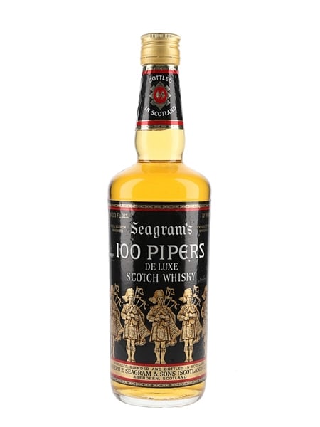 Seagram's 100 Pipers Bottled 1970s 75.7cl / 40%