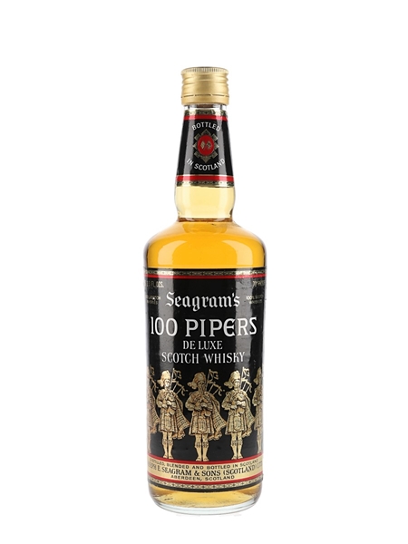 Seagram's 100 Pipers Bottled 1970s 75.7cl / 40%