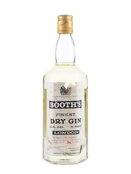 Booth's Finest Dry Gin Bottled 1966 75.7cl / 40%