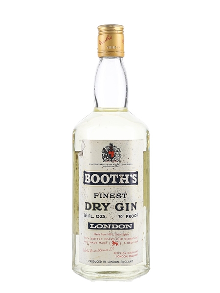 Booth's Finest Dry Gin Bottled 1966 75.7cl / 40%