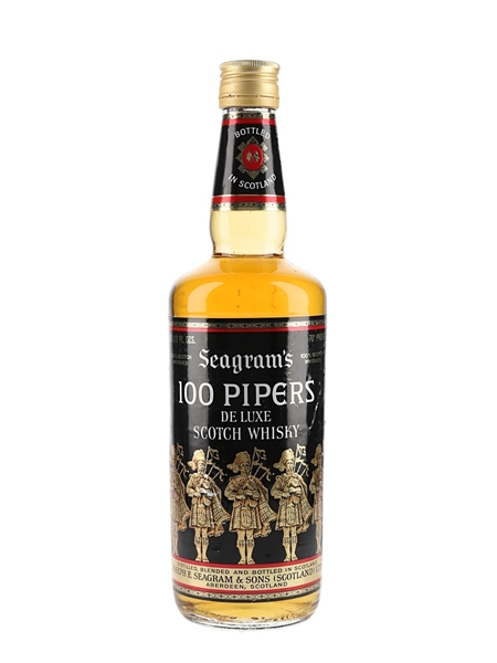 Seagram's 100 Pipers Bottled 1970s 75.7cl / 40%